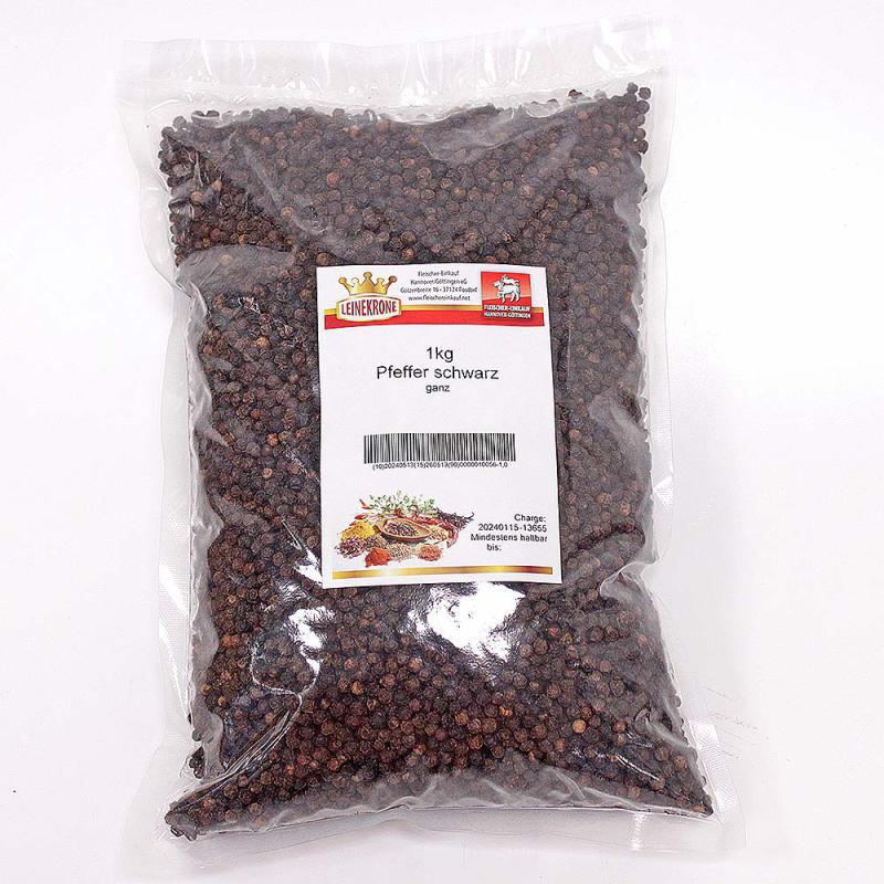 Pfeffer schwarz ganz verpackt 1 kg